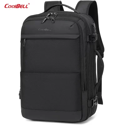 Coolbell CB-8298 17.3-Inch Convertible Laptop Backpack | 3-in-1 Business Travel Briefcase & Messenger Bag | Water-Resistant