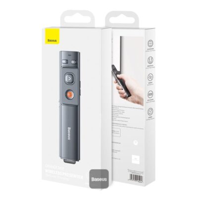 Baseus Rechargeable Orange Dot Wireless Presenter (Red Laser)