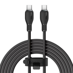 Baseus Pudding Series Fast Charging Cable Type-C to Type-C 100W 5A 2M – Black