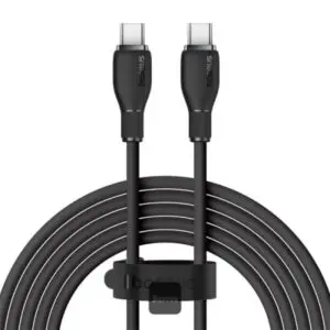 Baseus Pudding Series Fast Charging Cable Type-C to Type-C 100W 5A 2M – Black