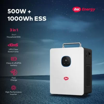 itel Power Tank 500W Solar Generator 1000Wh Lithium Battery – IESS-05K10N